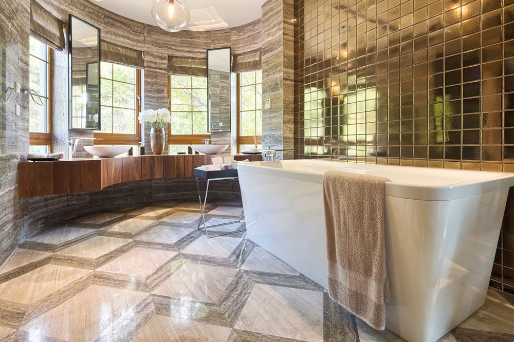 interior of modern bathroom