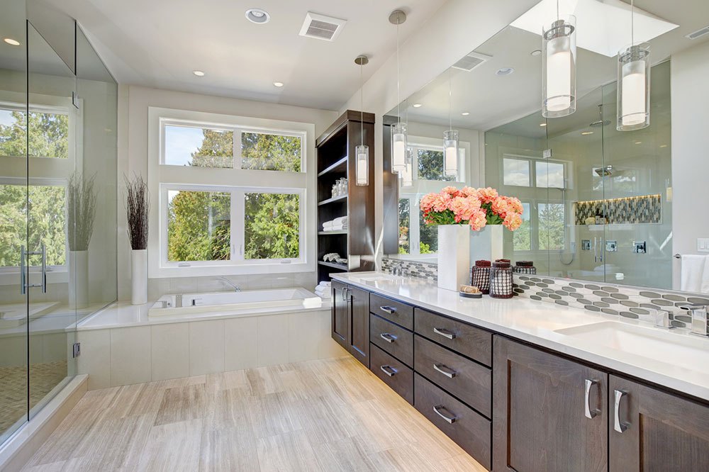 Contemporary bathroom interior