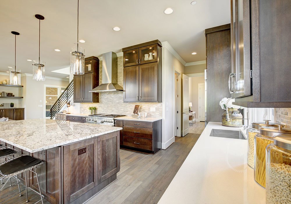 Luxury kitchen in a new construction home