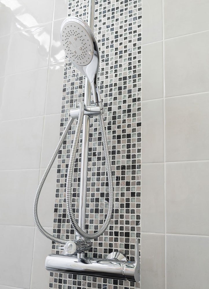 Luxury modern shower bathroom interior