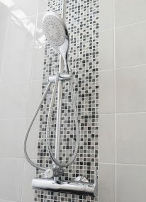 Luxury modern shower bathroom interior