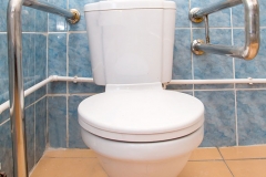 equipped toilet for people with disabilities