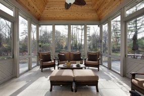 Porch in luxury home